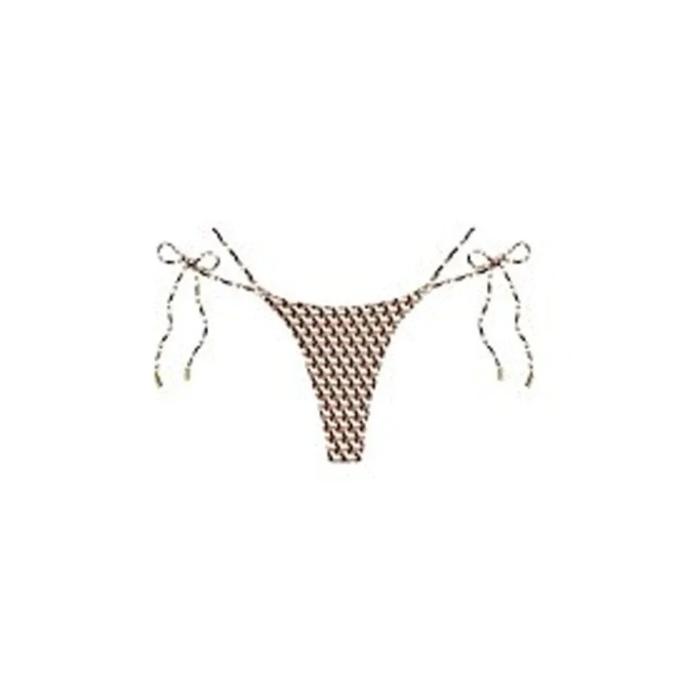 Monday Swimwear Hanalei Bikini Bottom Husk Geo Small New With Tags